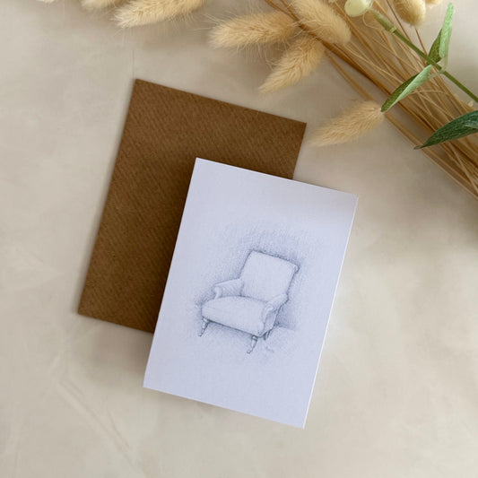 Pack of 5 A7 High Quality Note Cards | Gift Cards - Aldeburgh Armchair