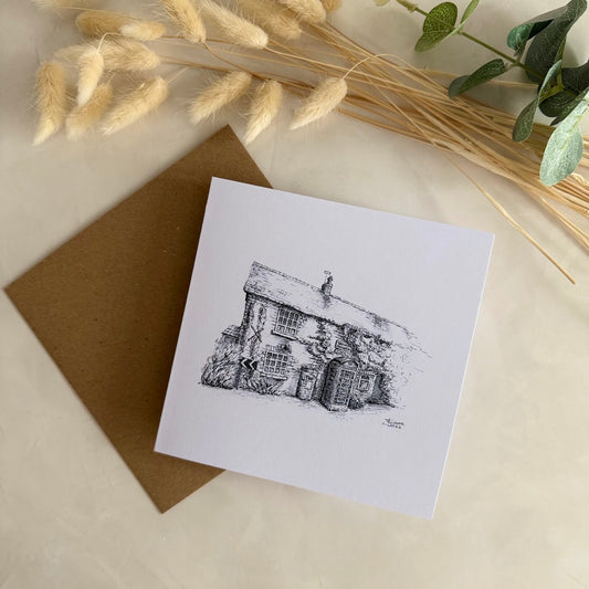 Pack of 5 Square High Quality Greetings Cards - Village Post Office